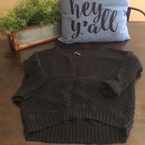 Black knit sweater